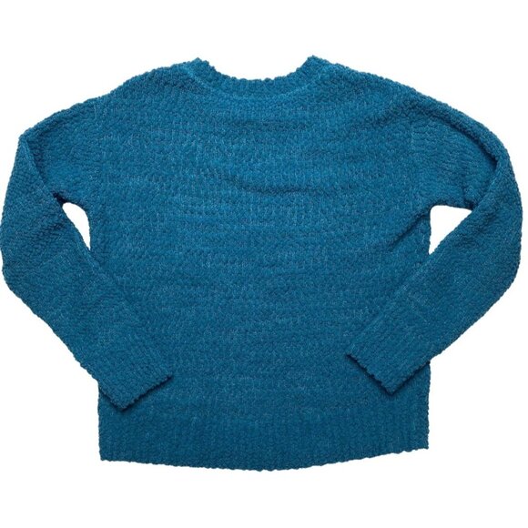 Style & Co‎ Teddy Sweater Top Women's SMALL Teal Super-Soft Relaxed-Fit NEW - Picture 6 of 9